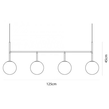 Specification image for Audo Copenhagen TR Bulb Suspension Frame