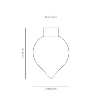 Specification Image for Michael Anastassiades Bob Ceiling Light