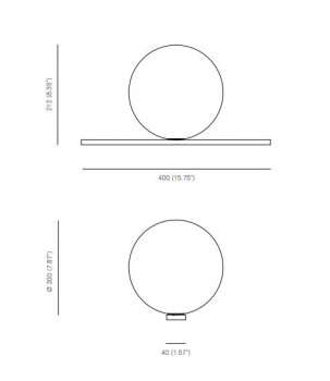 Specification Image for Michael Anastassiades Get Set Table Lamp 