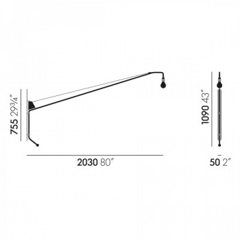 Specification Image for Vitra Potence Wall Light