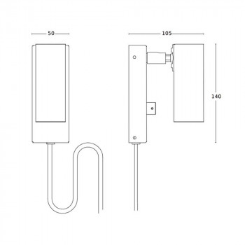 Specification Image for Orsjo Puck Wall Light