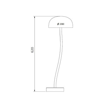 Specification Image for Zero Curve LED Table Lamp