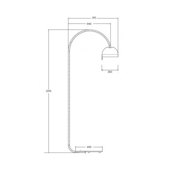 Specification Image for Zero Bob LED Floor Lamp Lifestyle