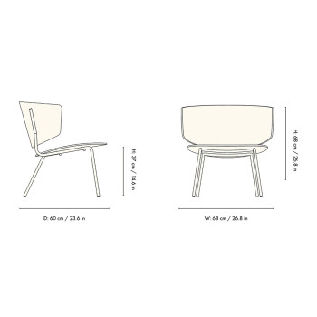 Specification Image for Ferm Living Herman Lounge Chair