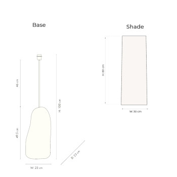 Specification Image for Ferm Living Hebe Large Lamp