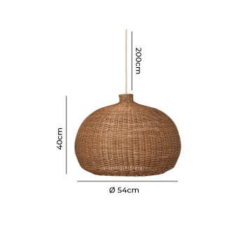 Specification Image for Ferm Living Braided Belly Pendant