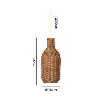 Specification Image for Ferm Living Braided Bottle Pendant