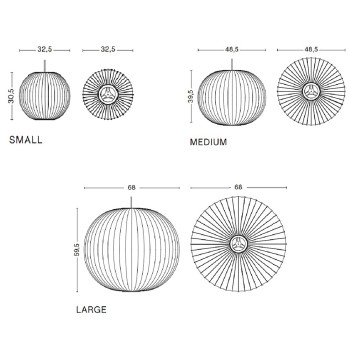 Specification Image for HAY Nelson Ball Bubble Pendant