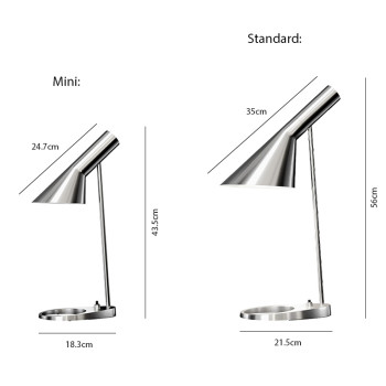 Specification Image for Louis Poulsen AJ Table Lamp Stainless Steel