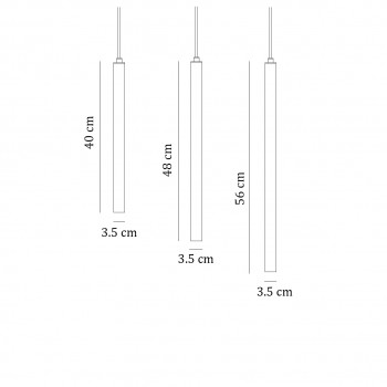 Specification image for NORR11 Pipe LED Pendant