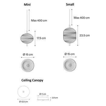 Specification image for Lodes Jefferson LED Pendant