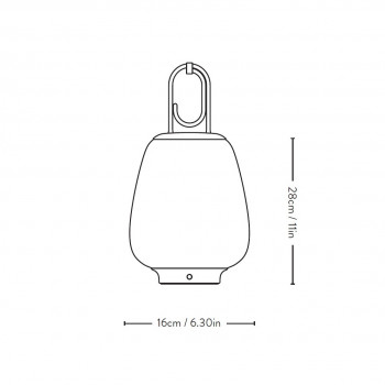 Specification image for &Tradition Lucca LED Portable Lamp