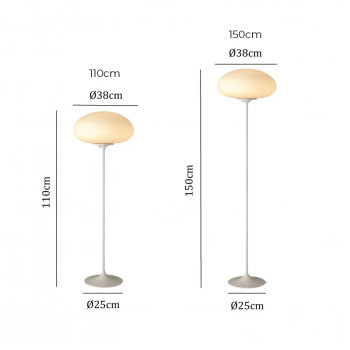 Specification Image for Gubi Stemlite Floor Lamp