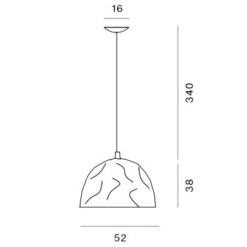 Specification Image for Foscarini Bump Suspension Light