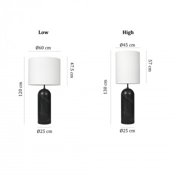 Specification Image for Gubi Gravity XL Floor Lamp