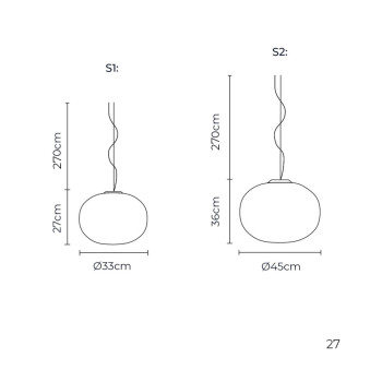 Specification Image for Flos Glo-Ball Pendant