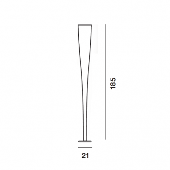Specification Image for Foscarini Mite Floor Lamp