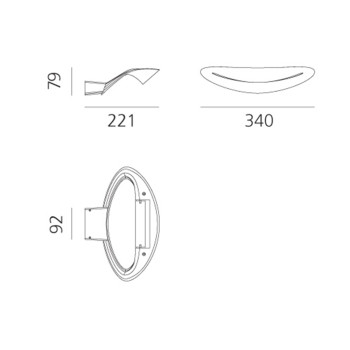 Specification Image for Artemide Mesmeri Wall Light