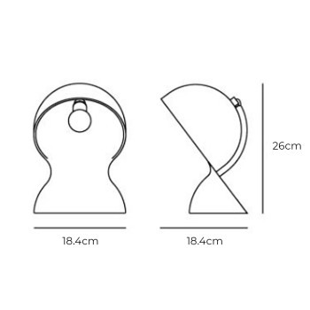 Specification Image for Artemide Dalu Table Lamp