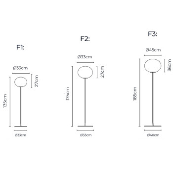Specification Image for Flos Glo-Ball Floor Lamp