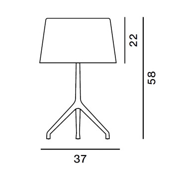 Specification Image for Foscarini Lumiere XXL Table Lamp