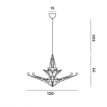 Specification image for Foscarini Lightweight Pendant