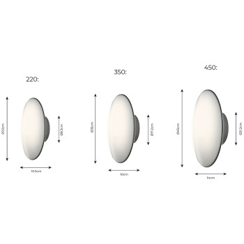Specification Image for Louis Poulsen AJ Eklipta Ceiling/Wall Light