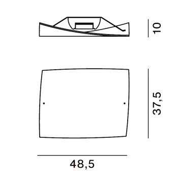 Specification Image for Foscarini Folio Ceiling Light