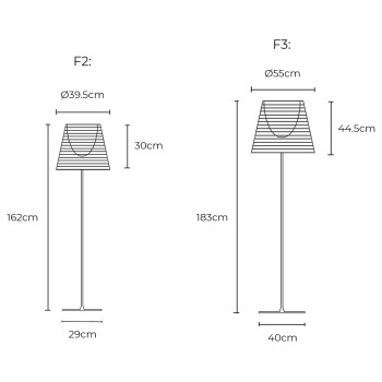 Specification Image for Flos KTribe Floor Lamp