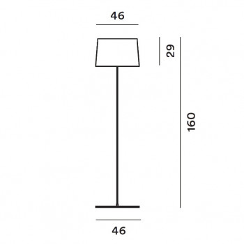 Specification Image for Foscarini Twiggy Reading Floor Lamp