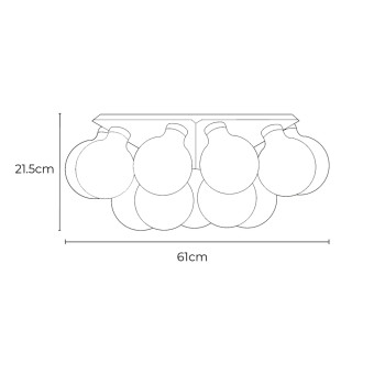 Specification Image for Flos Taraxacum 88 Wall/Ceiling Light