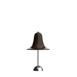 Verpan Pantop LED Portable Table Lamp Pitch Brown