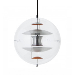 Verpan VP Globe Brushed Aluminium Pendant Light