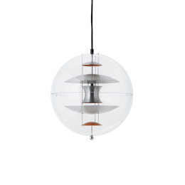 Verpan VP Globe Brushed Aluminium Pendant Light