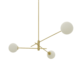 CTO Lighting Trevi Pendant - Brass Small