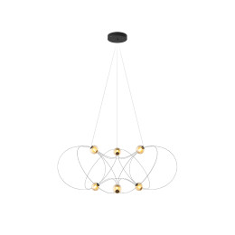 DCW editions Munari 6 LED Suspension Light Black