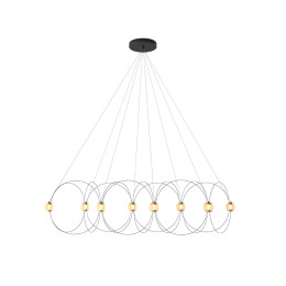 DCW Editions Munari 8 LED Suspension Light Black