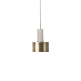 Ferm Living Collect Brass Pendant Disc Low Grey