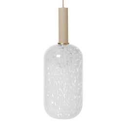 Ferm Living Collect High Socket Pendant Glass Tall Cashmere Casca