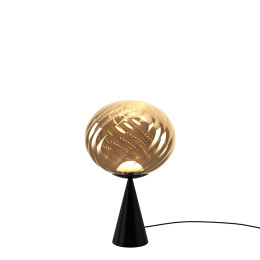 Tom Dixon Whirl Cone Fat Table Gold/Black LED On
