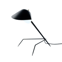 Serge Mouille Formes Noires Lampe De Bureau Tripode Table Lamp