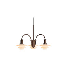 Louis Poulsen PH 1/1 Chandelier Centenary Edition 3 Arms - On