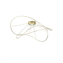 Axolight Hoops LED Ceiling Light 2 Rings - Gold