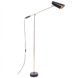 Northern Birdy Floor Lamp Black Brass